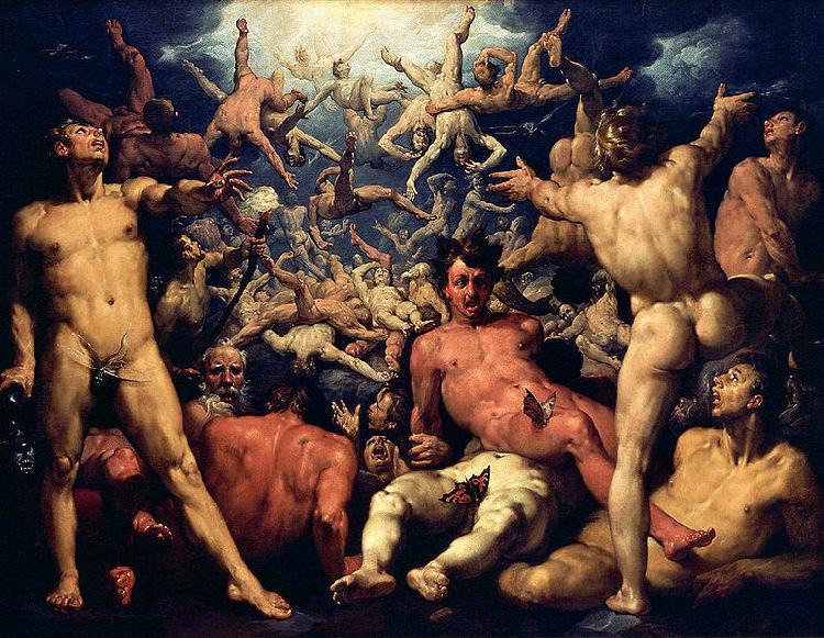 CORNELIS VAN HAARLEM The fall of Lucifer.